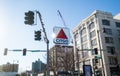Famous CITGO sign showing on sunny winter day, Boston Royalty Free Stock Photo
