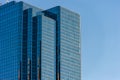 BOSTON, MASSACHUSETTS - JANUARY 04, 2014: Boston Skyscraper. Glass Reflection. Background