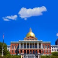 Boston Massachusetts State House golden dome Royalty Free Stock Photo