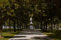 Boston,Massachusetts, US, 27 Jul. 2009: Hamilton statue was erected in 1865 and was the first to appear on Commonwealth Royalty Free Stock Photo