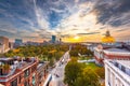 Boston, Massachusetts, USA cityscape with the State House Royalty Free Stock Photo