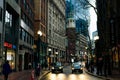 Boston, Massachusetts, USA - sep, 2019 city skyline on a cloudy day Royalty Free Stock Photo