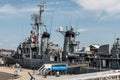 Boston massachusetts USA 06.09.2017- USS Cassin Young Fletcher class destroyer National Historic Landmark Royalty Free Stock Photo