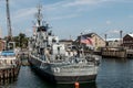 Boston massachusetts USA 06.09.2017- USS Cassin Young Fletcher class destroyer National Historic Landmark Royalty Free Stock Photo