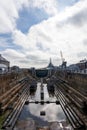 Boston navy yard Dry Dock where large old ships were built