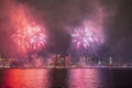 Boston 2020 New Year Eve Fireworks, MA, USA Royalty Free Stock Photo