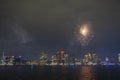 Boston 2020 New Year Eve Fireworks, MA, USA Royalty Free Stock Photo