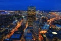 Boston by Night Royalty Free Stock Photo
