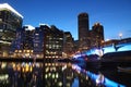 Boston night Royalty Free Stock Photo