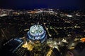 Boston panoramic view at night Royalty Free Stock Photo