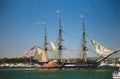 Boston parade of sail. Royalty Free Stock Photo