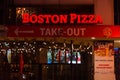 Boston Pizza sign in Toronto