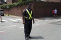 Boston Police controlling Traffic