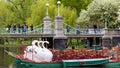 Boston Public Garden in the Spring Royalty Free Stock Photo