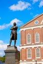 Boston Samuel Adams monument Faneuil Hall Royalty Free Stock Photo