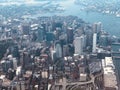 Boston from the sky Royalty Free Stock Photo