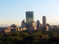 Boston Skyline in the afternoon Royalty Free Stock Photo