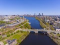 Boston skyline and Charles River, Massachusetts, USA Royalty Free Stock Photo