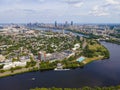 Boston skyline and Charles River, Massachusetts, USA Royalty Free Stock Photo