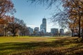 Boston skyline and Charles River seen from MIT in Cambridge - Massachusetts, USA Royalty Free Stock Photo