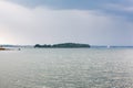 Boston skyline and cityscape from the harbor Royalty Free Stock Photo