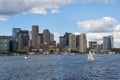 Boston Skyline from the Harbor including Rowes Wharf