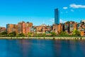 Boston skyline with historic buildings in Back Bay, USA Royalty Free Stock Photo