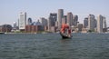 Boston skyline, Inner Harbor Royalty Free Stock Photo