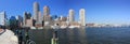 Boston Skyline Panorama Royalty Free Stock Photo