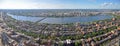 Boston Skyline panorama, Massachusetts, USA Royalty Free Stock Photo