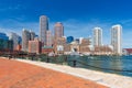 Boston skyline in summer day, USA Royalty Free Stock Photo