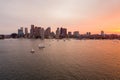 Boston Sunset Royalty Free Stock Photo