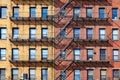 Boston traditional brick wall building facades