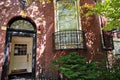 Boston typical houses in historic center near Back Bay Royalty Free Stock Photo