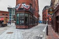 Boston, USA- March 01, 2019: Streets of Boston, Capital city of state Massachusetts, United states of America