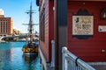 Boston, USA- March 08, 2019: The Boston Tea Party Ships & Museum is an educational, entertaining and enlightening adventure as Royalty Free Stock Photo
