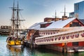 Boston, USA- March 08, 2019: The Boston Tea Party Ships & Museum is an educational, entertaining and enlightening adventure as