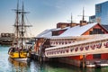 Boston, USA- March 08, 2019: The Boston Tea Party Ships & Museum is an educational, entertaining and enlightening adventure as Royalty Free Stock Photo