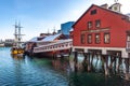 Boston, USA- March 08, 2019: The Boston Tea Party Ships & Museum is an educational, entertaining and enlightening adventure as