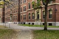 Red brick university building at Harvard Yard, Boston, USA Royalty Free Stock Photo