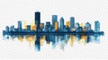 boston view city skyline Royalty Free Stock Photo