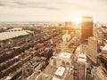 Boston View at Sunset Royalty Free Stock Photo