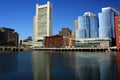 Boston waterfront skyline Royalty Free Stock Photo
