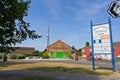 Boston West business Park with imformation sign in foreground Royalty Free Stock Photo