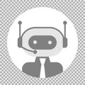 Bot icon. Chatbot icon concept. Vector illustration. Royalty Free Stock Photo