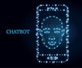 Chatbot, mobile app, blue 2
