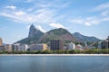 Botafogo skyline with Corcovado mountain on background - Rio de Janeiro, Brazil Royalty Free Stock Photo