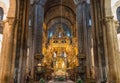 Botafumeiro and altar wide angle