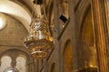 Botafumeiro in the cathedral of Santiago de Compostela that serves to distribute the smell of incense. Pilgrim concept, journey, Royalty Free Stock Photo