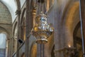 Botafumeiro in the cathedral of Santiago de Compostela that serves to distribute the smell of incense. Pilgrim concept, journey, Royalty Free Stock Photo